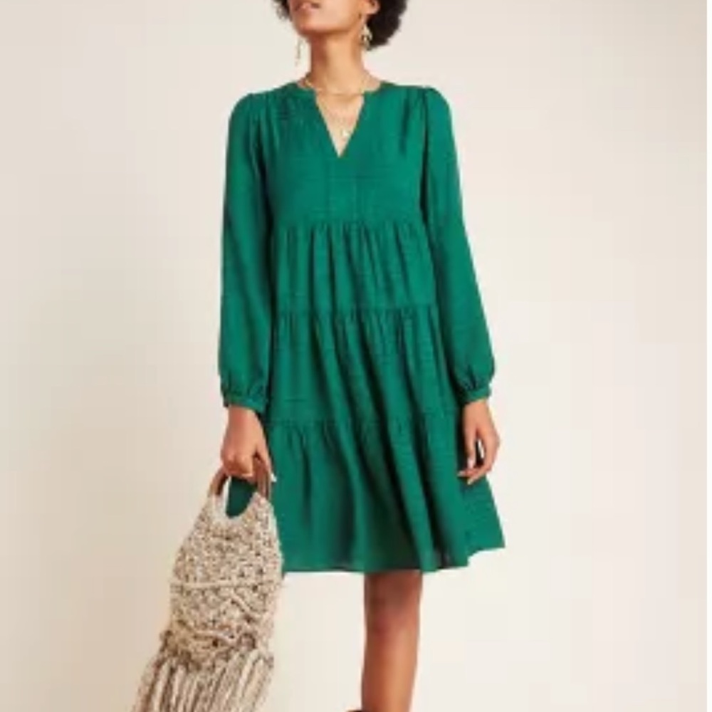 Anthropologie Maeve Amber Tiered Tunic